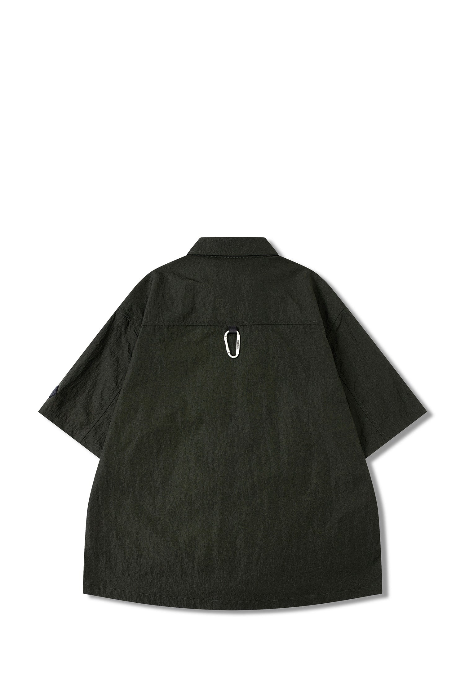 UNISEX ZIP-UP POCKET S/S SHIRT