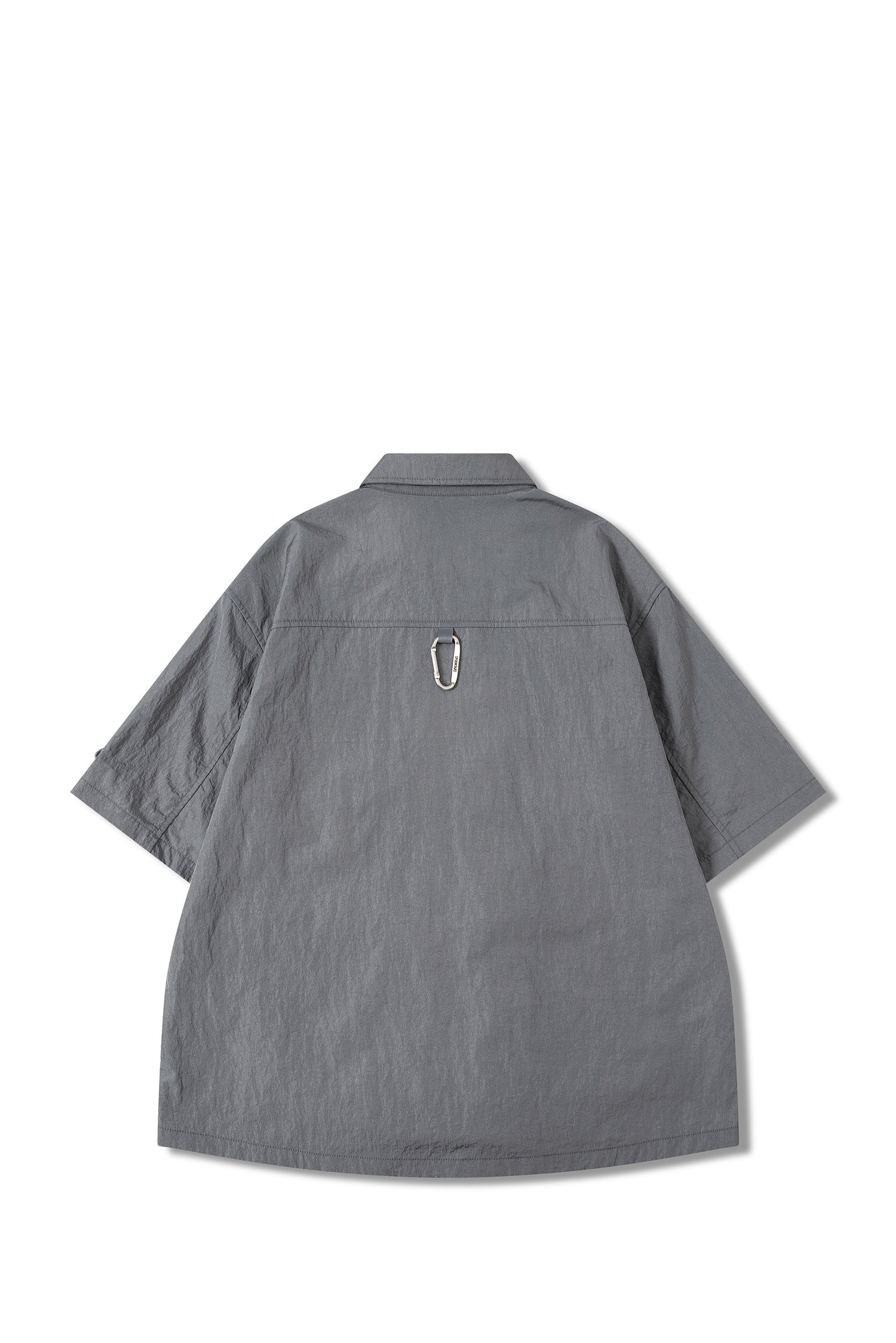 UNISEX ZIP-UP POCKET S/S SHIRT