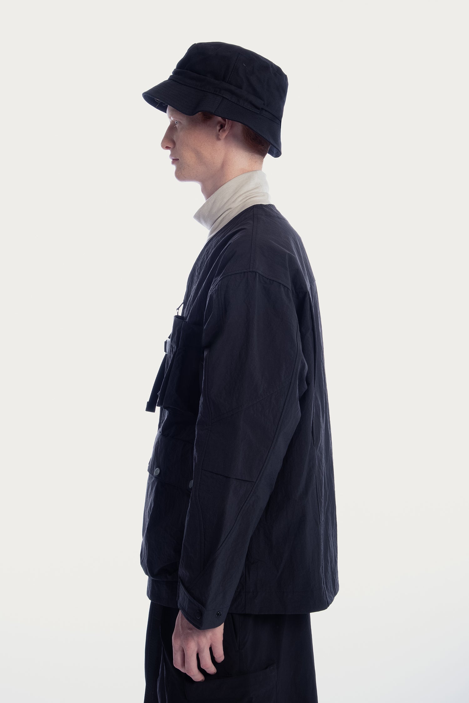 UNISEX V-NECK 3D POCKETS JACKET